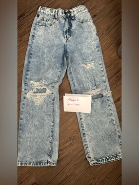 SHEIN distressed jeans